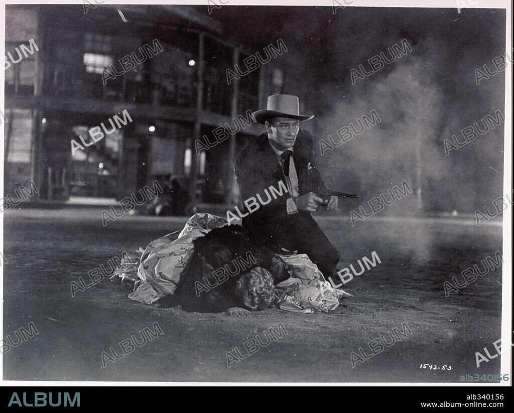 JOHN WAYNE en DAKOTA, 1945, dirigida por JOSEPH KANE. Copyright REPUBLIC PICTURES.