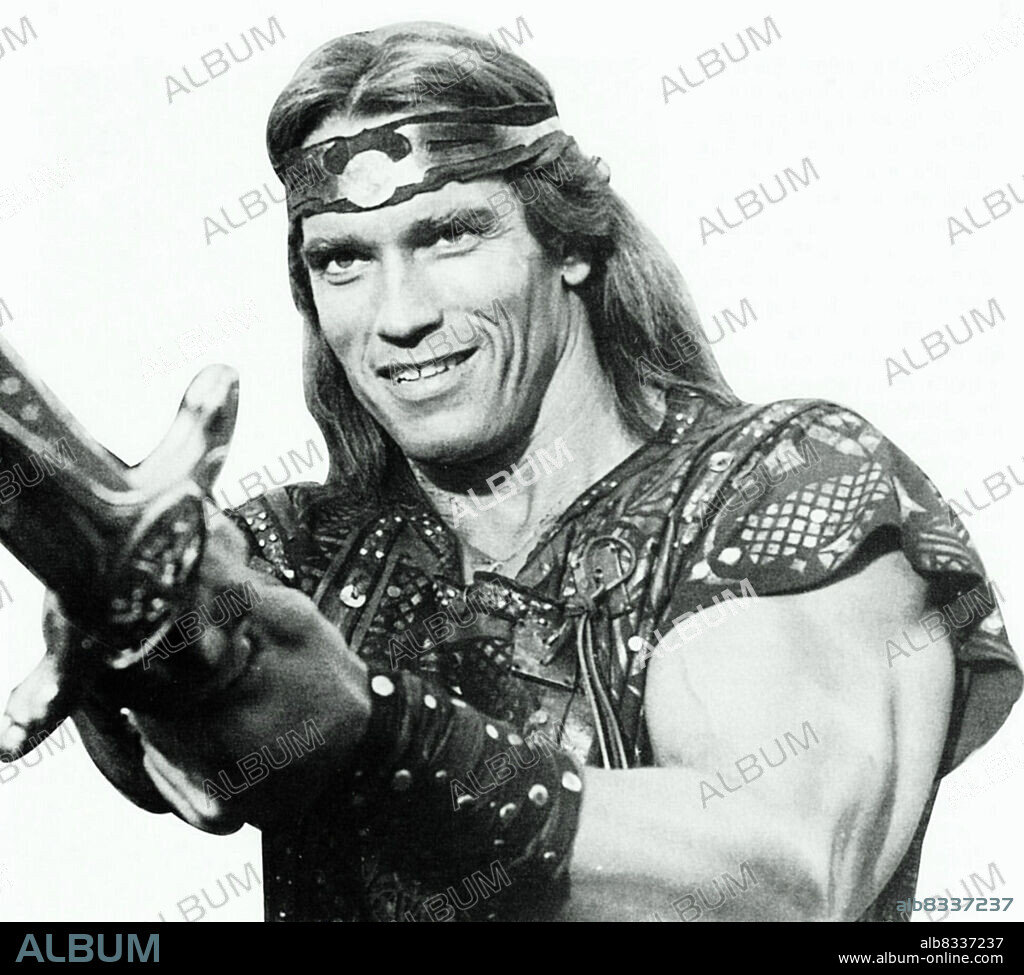 ARNOLD SCHWARZENEGGER en EL GUERRERO ROJO, 1985 (RED SONJA), dirigida por RICHARD FLEISCHER. Copyright M.G.M/UNITED ARTIST.
