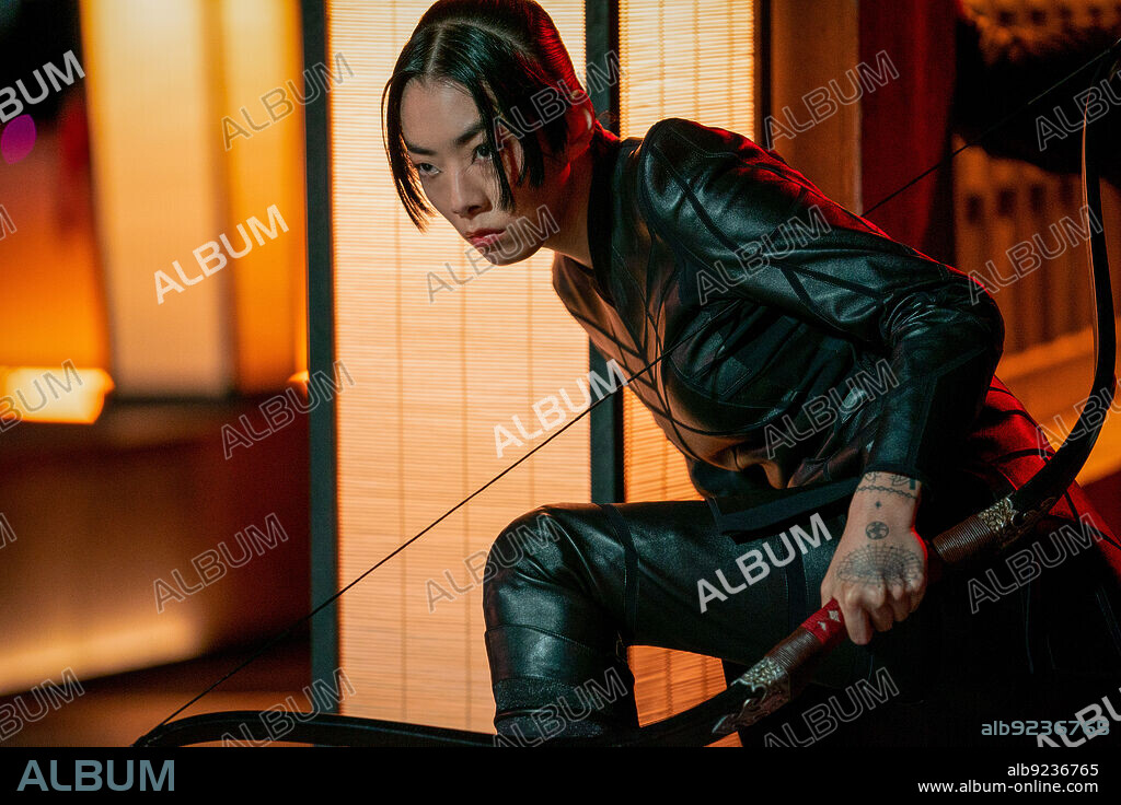 RINA SAWAYAMA en JOHN WICK 4, 2023 (JOHN WICK: CHAPTER 4), dirigida por CHAD STAHELSKI. Copyright Lionsgate / Thunder Road Pictures.