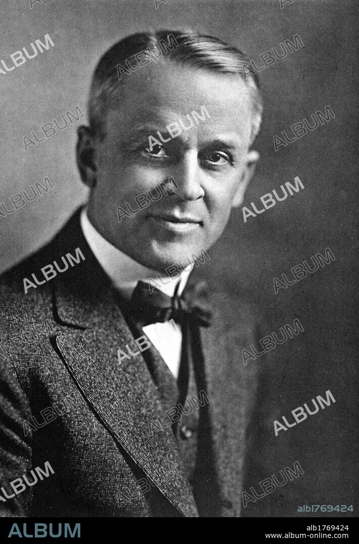 Portrait of Robert Andrews Millikan. Portrait of the American physicist Robert Andrews Millikan. 1926.