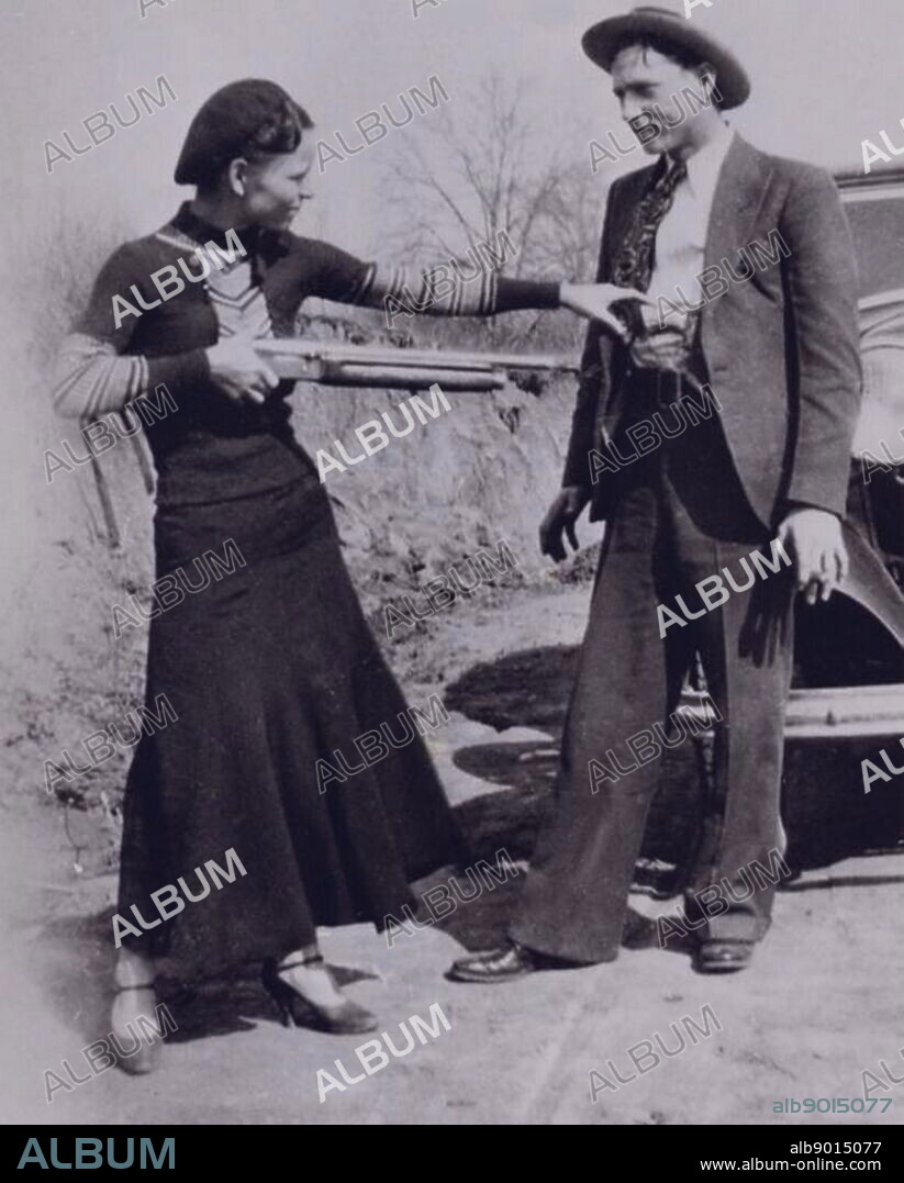 Bonnie and Clyde. Bonnie Elizabeth Parker (October 1, 1910 - May 23, 1934) and Clyde Chestnut Barrow (March 24, 1909 - May 23, 1934) were an American criminal couple who travelled the Central United States with their gang during the Great Depression, known for their bank robberies, although they preferred to rob small stores or rural funeral homes. Their exploits captured the attention of the American press and its readership during what is occasionally referred to as the "public enemy era" between 1931 and 1934.