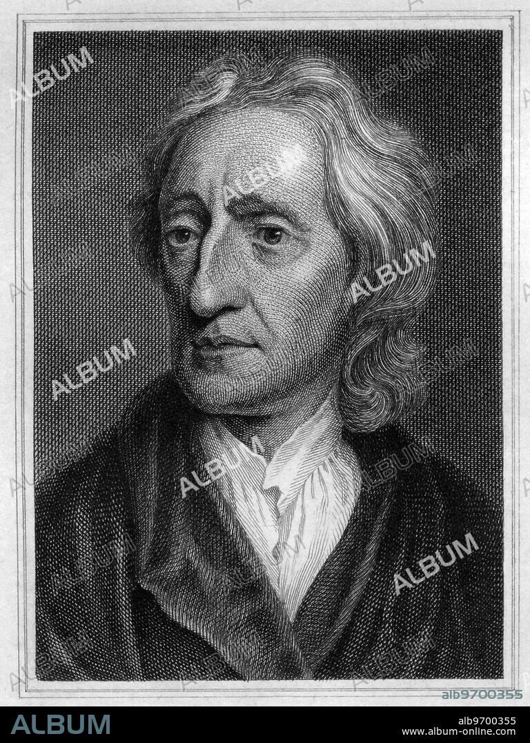 John Locke (29th August 1632 - 1704 or 5) painted by Sir G. Kneller, engraved by Henry Cook, published March 1822. ©TopFoto.