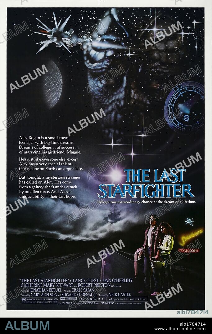 Plakat zu THE LAST STARFIGHTER, 1984, unter der Regie von NICK CASTLE. Copyright UNIVERSAL PICTURES.