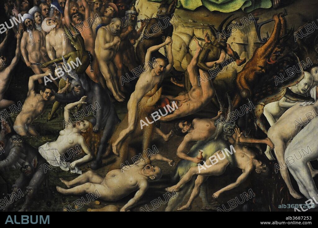 Stefan Lochner (ca.1400/1410-1451). German painter. The Last Judgement, ca.1435. Detail. Wallraf-Richartz Museum. Cologne. Germany.