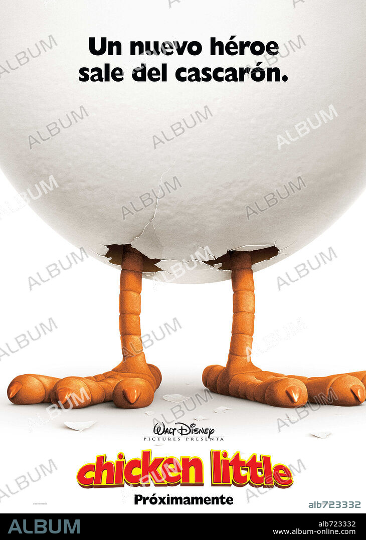 Poster de CHICKEN LITTLE, 2005, dirigida por MARK DINDAL. Copyright WALT DISNEY PICTURES.