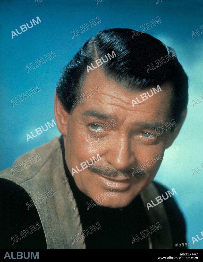 CLARK GABLE in ACROSS THE WIDE MISSOURI, 1951. Copyright M.G.M.