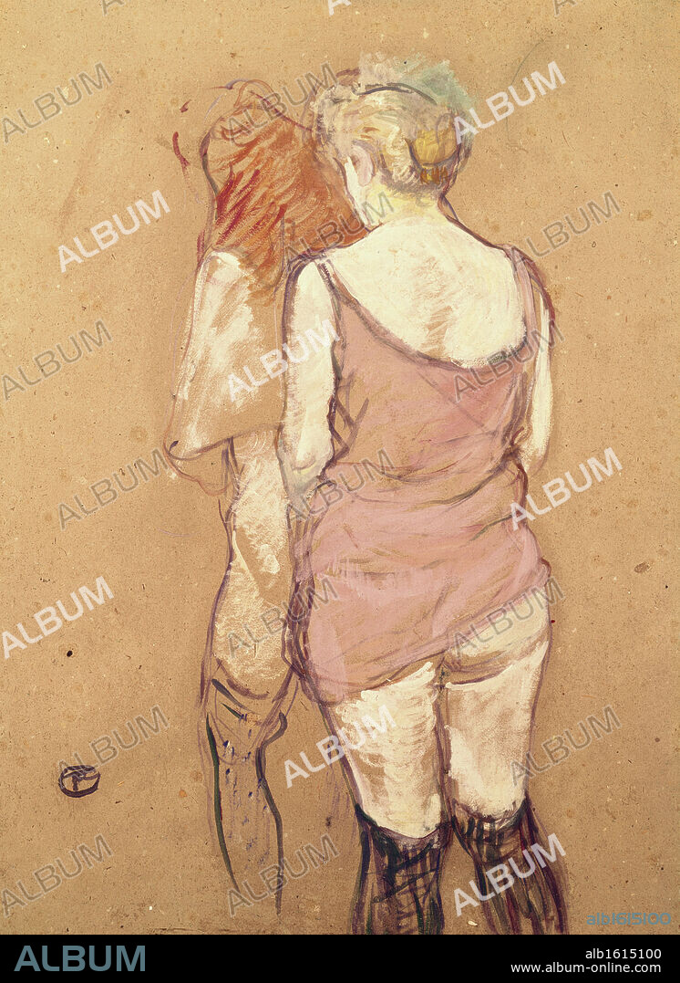 HENRI DE TOULOUSE LAUTREC. Rue de Moulins: The Medical Inspection  1894  Henri de Toulouse-Lautrec (1864-1901/French)  Musee Toulouse-Lautrec, Albi, France.