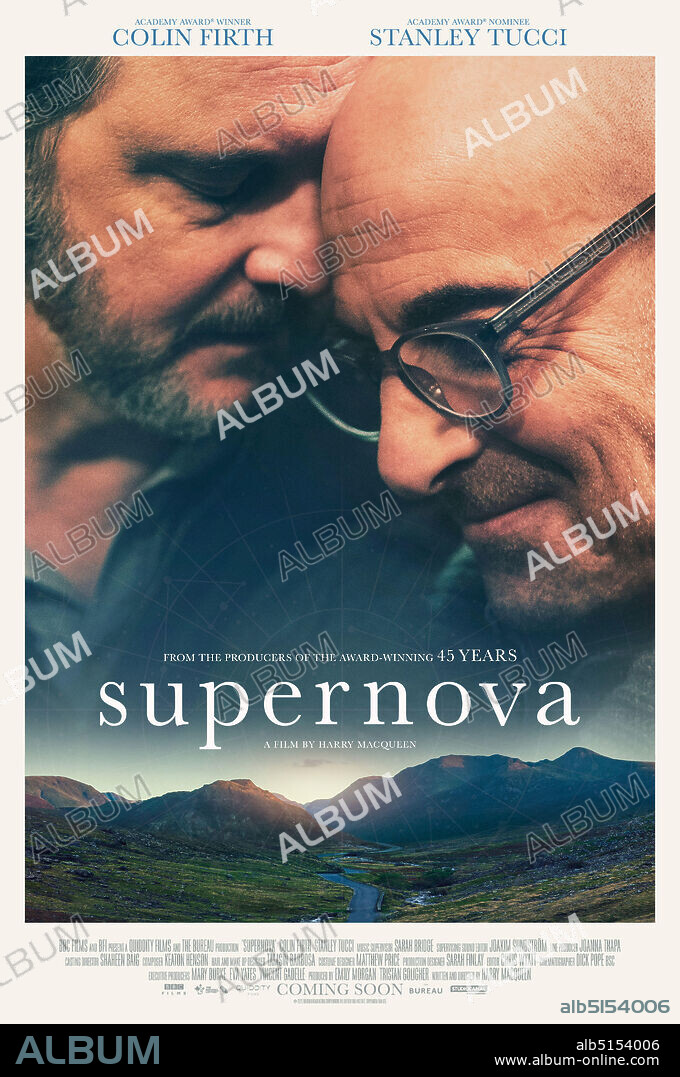 COLIN FIRTH und STANLEY TUCCI in SUPERNOVA, 2020, unter der Regie von HARRY MACQUEEN. Copyright BBC FILMS.