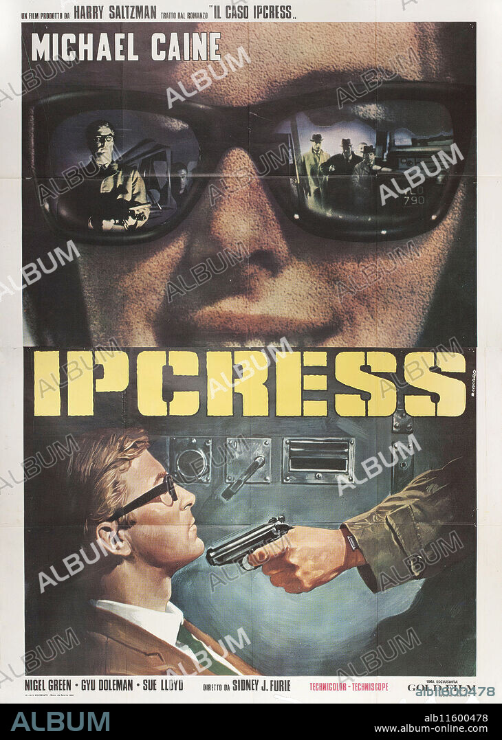 RENATO CASARO. Movie poster "The Ipcress File" by Sidney J. Furie.