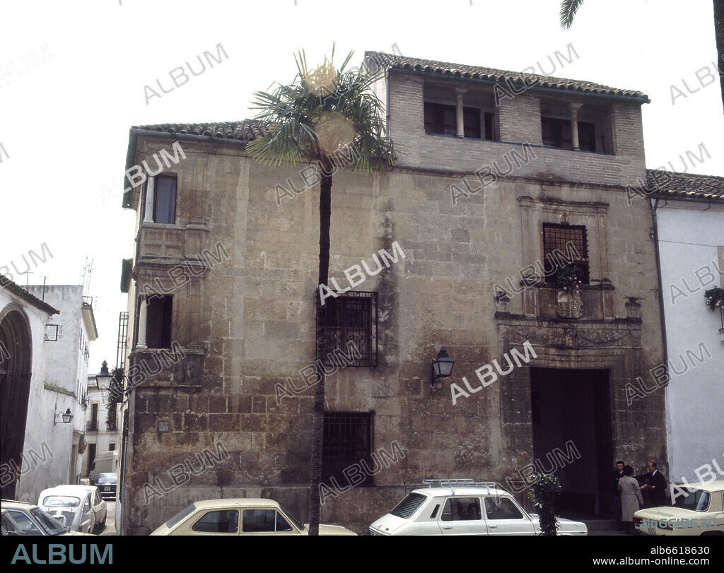 PALACIO DE LOS LUNA DEL SIGLO XVI EN LA PLAZA DE SAN ANDRES DE CORDOBA.