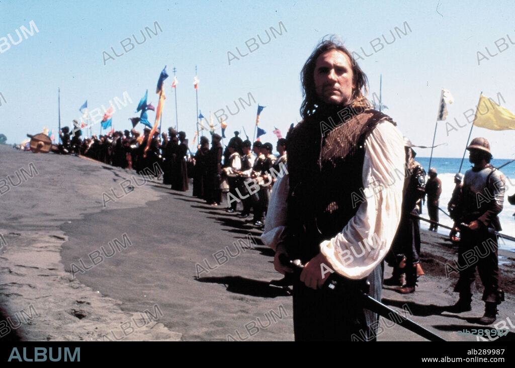 Christopher Columbus und GERARD DEPARDIEU. GERARD DEPARDIEU in 1492: CONQUEST OF PARADISE, 1992, unter der Regie von RIDLEY SCOTT. Copyright DUE WEST-LEGEND-CYRK.
