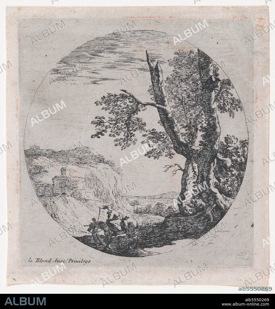 ANON. Landscape with the Flight into Egypt, 17th century.