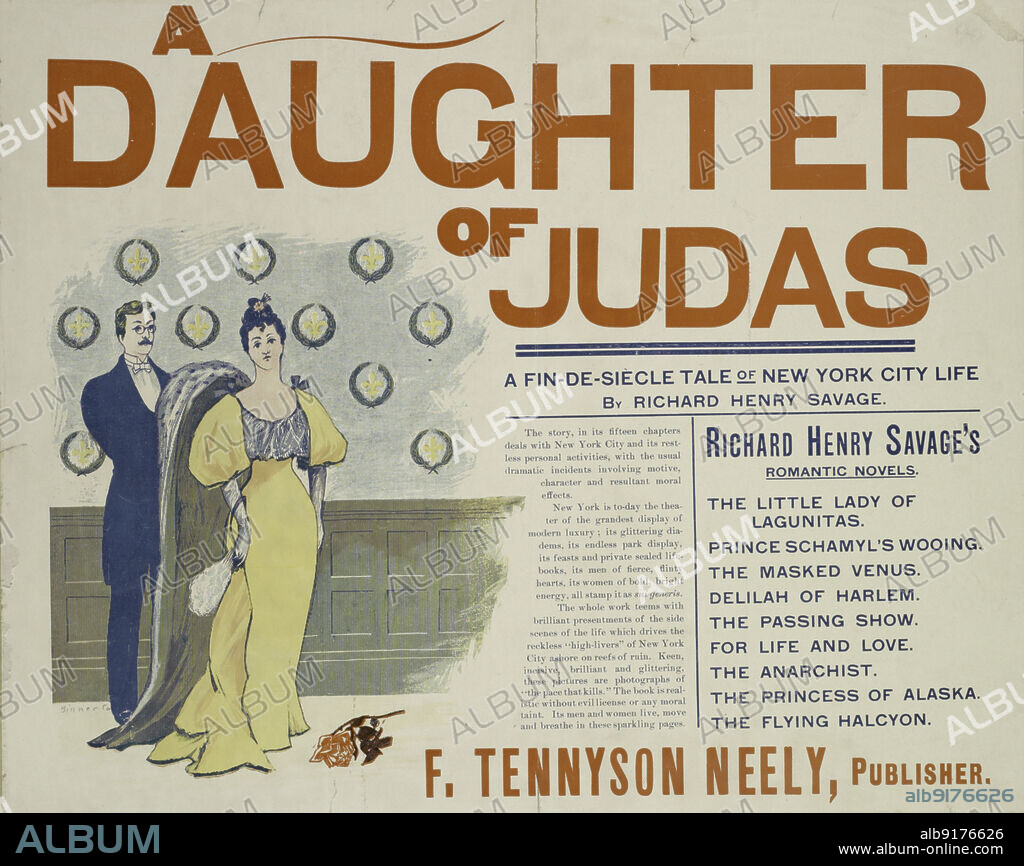 A daughter of Judas, c1895 - 1911. Published: 1894.