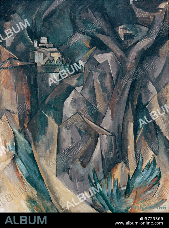 GEORGES BRAQUE. Braque, Georges ; 1882-1963. - "Paysage", Paris, automne 1908. Huile sur toile, H. 0,81 ; L. 0,65. Don de Raoul La Roche. Inv. n° 2284. Basel, Kunstmuseum.
