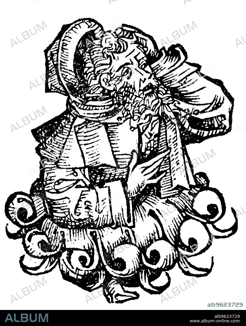Avenzoar (Ibn Zuhr) (c1072-1162), Arab physician, 1493. A native of Seville, Avenzoar was a noted clinician. From Liber chronicarum mundi (Nuremberg Chronicle) by Hartmann Schedel. (Nuremberg, 1493).