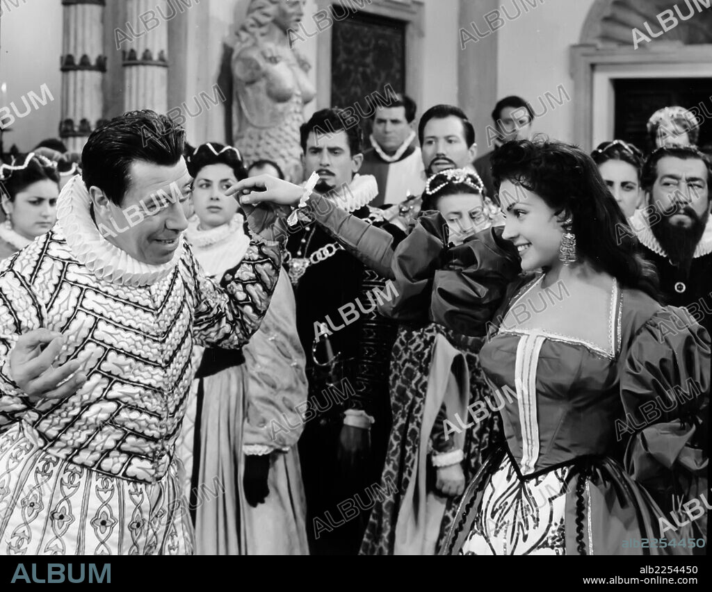 PELICULA : EL AMOR DE DON JUAN , 1956. DIRECTOR , JHON BERRY. ACTORES , CARMEN SEVILLA , FERNANDEL. SEVILLA , CARMEN. CARMEN GARCIA GALISTEO. ACTRIZ Y CANTANTE ESPAÑOLA. SEVILLA 1930 -.
