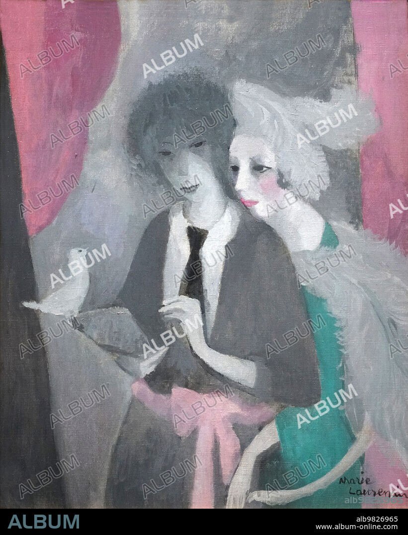 Femmes à la Colombe. (Marie Laurencin et Nicole Groult).