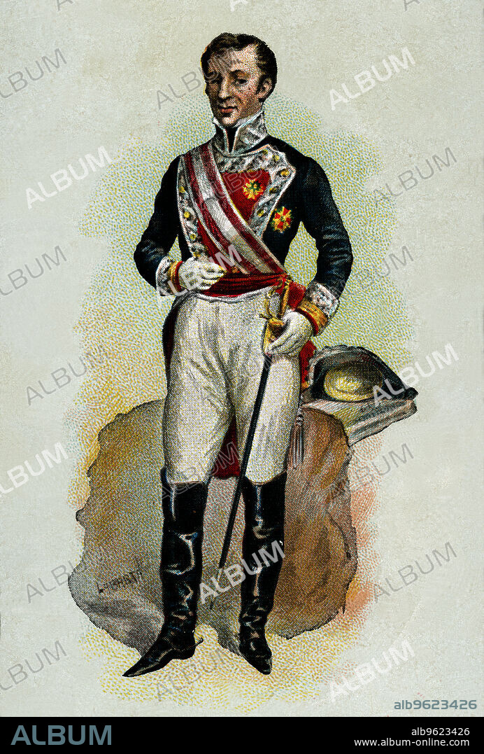 Rafael de Riego y Nunez (1785-1823), Spanish military and politician, began the military uprising in Cabezas de San Juan in 1820.