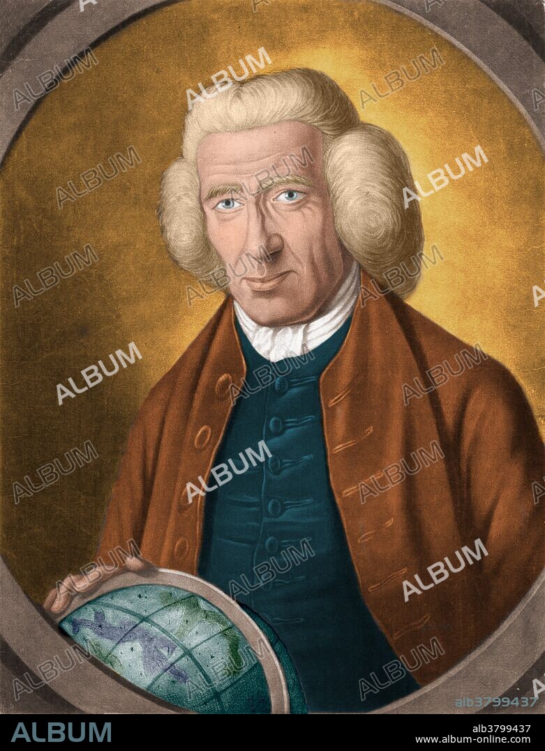 James Ferguson (April 25,1710 - November 17, 1776) was a Scottish astronomer and instrument maker, After his father taught him to write, he was sent to the grammar school for three months and that was all the formal education he ever received. In 1720 he was sent to a neighboring farm to keep sheep, where he amused himself by making models of machines, and at night he studied the stars. In 1734 he went to Edinburgh, where he began to make portraits in miniature to himself and his family for many years. He wrote papers for the Royal Society of London, devised astronomical and mechanical models, and in 1748 began to give public lectures on experimental philosophy. His passion for his subject, his clear explanations with diagrams, made him one of the most successful of popular lecturers on scientific subjects. He is best remembered as inventor and improver of astronomical and other scientific apparatus. He died in 1776 at the age of 66.