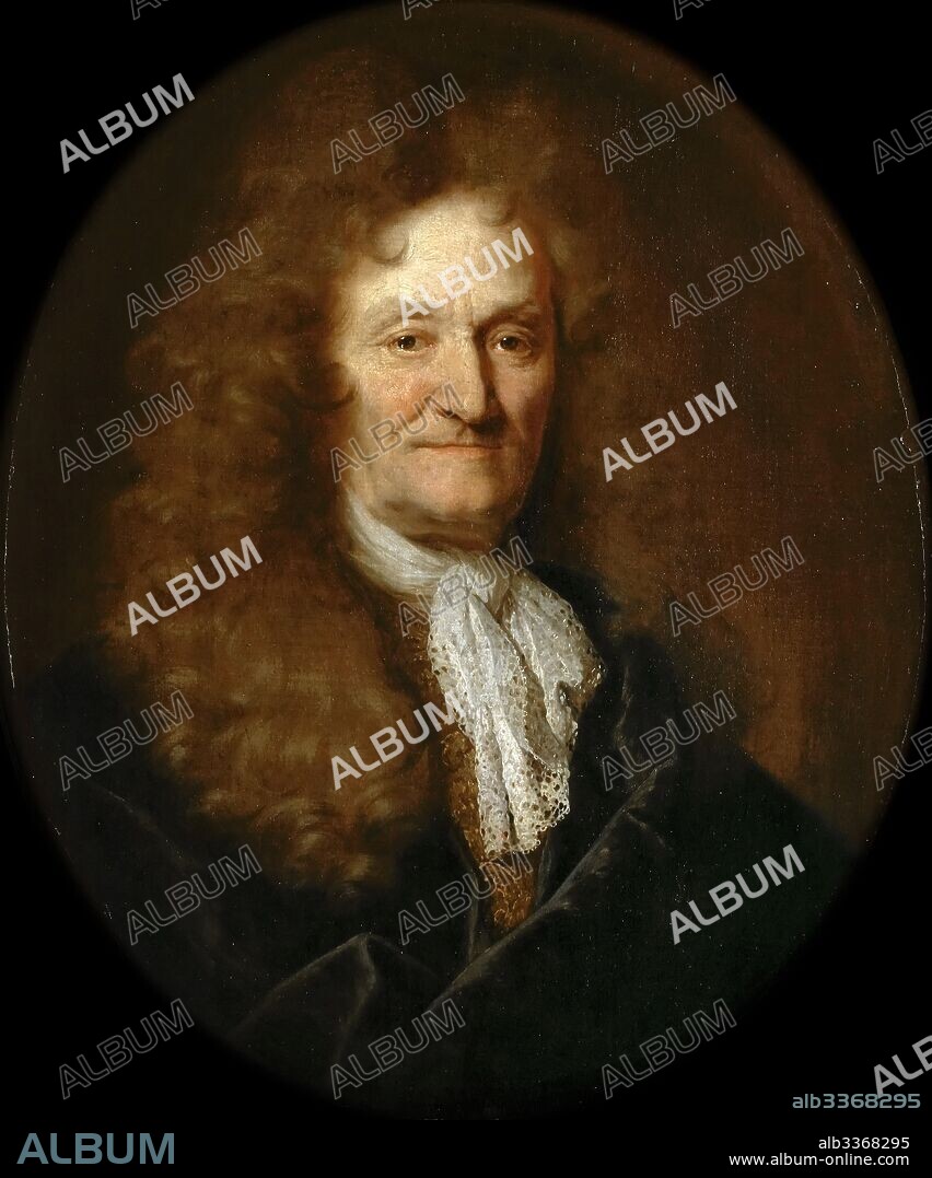 LARGILLIèRE, NICOLAS, DE. Portrait of Jean de La Fontaine (1621-1695).