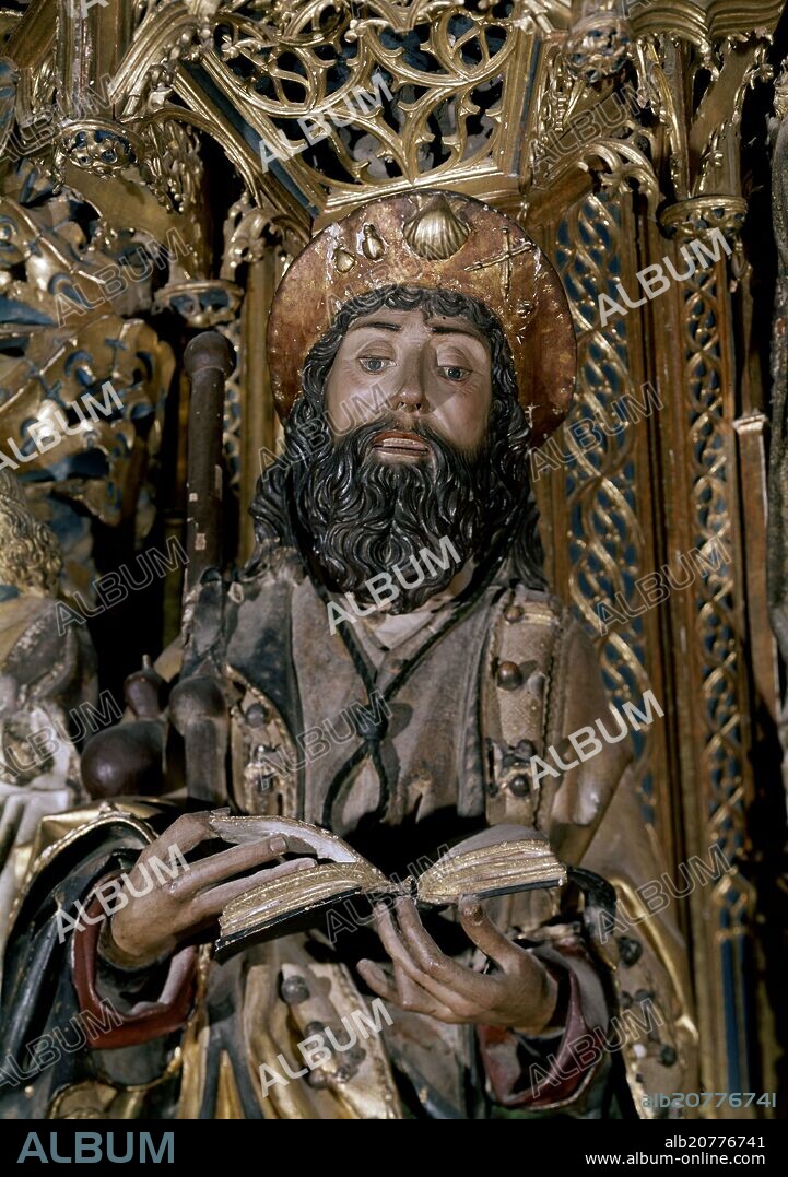 DIEGO DE SILOÉ. SANTIAGO PEREGRINO-DET ALTAR MAYOR.