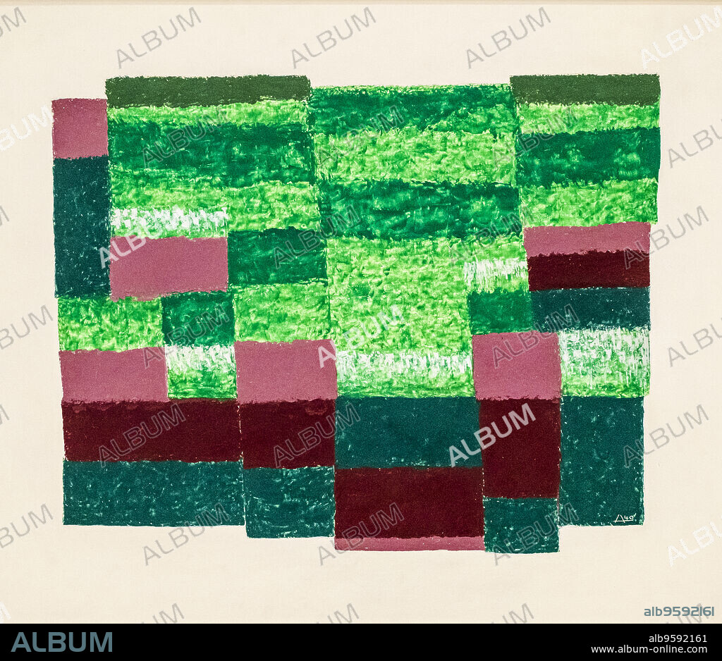 Josef Albers, Black Frame, 1934, oil on masonite, Bauhaus.