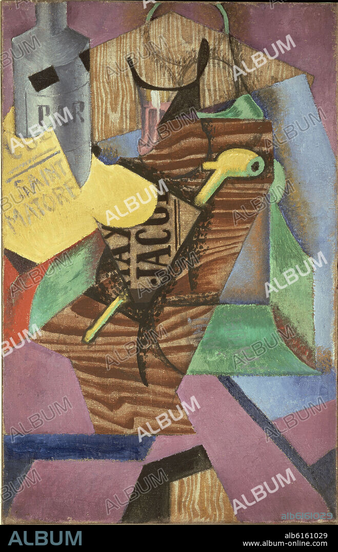 JUAN GRIS. NATURALEZA MUERTA O SAINT MARTORELL - 1913 (CUBISMO).