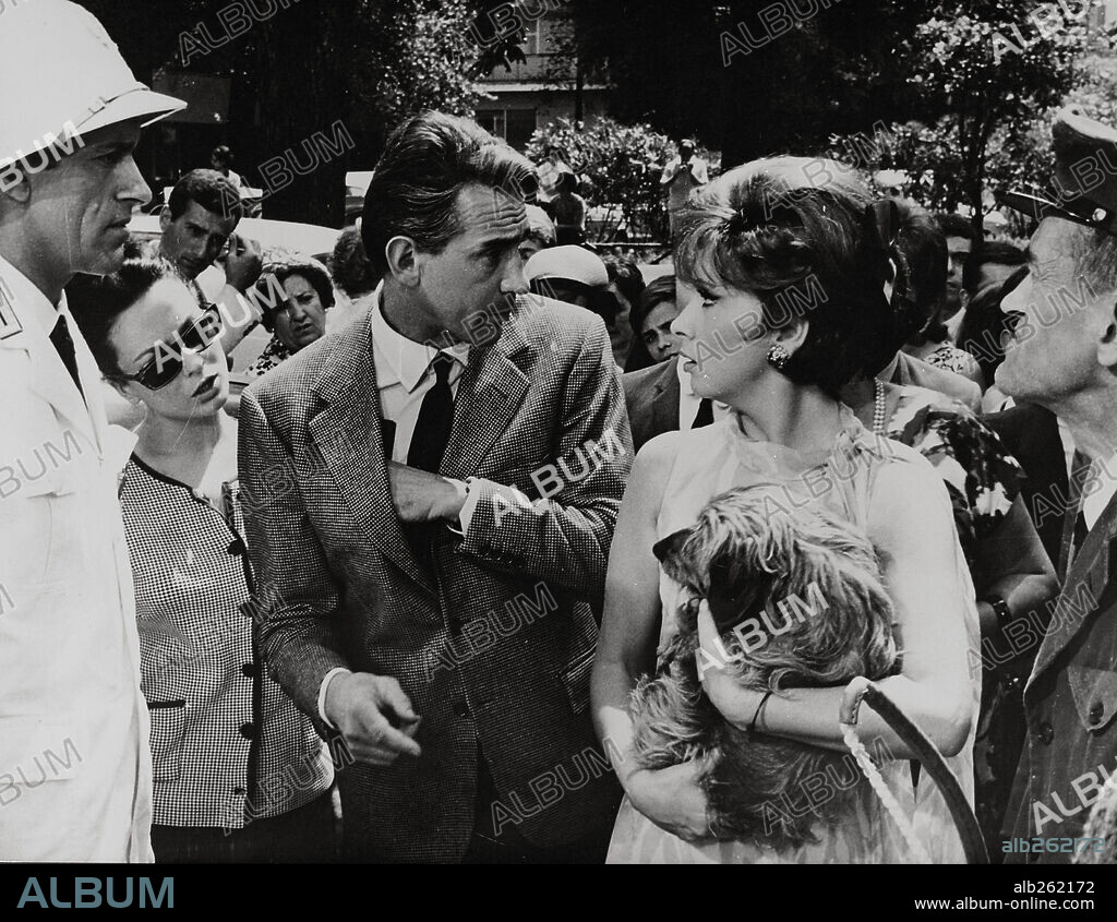 GINA LOLLOBRIGIDA und VITTORIO GASSMAN in IO, IO, IO.... E GLI ALTRI, 1966, unter der Regie von ALESSANDRO BLASETTI.