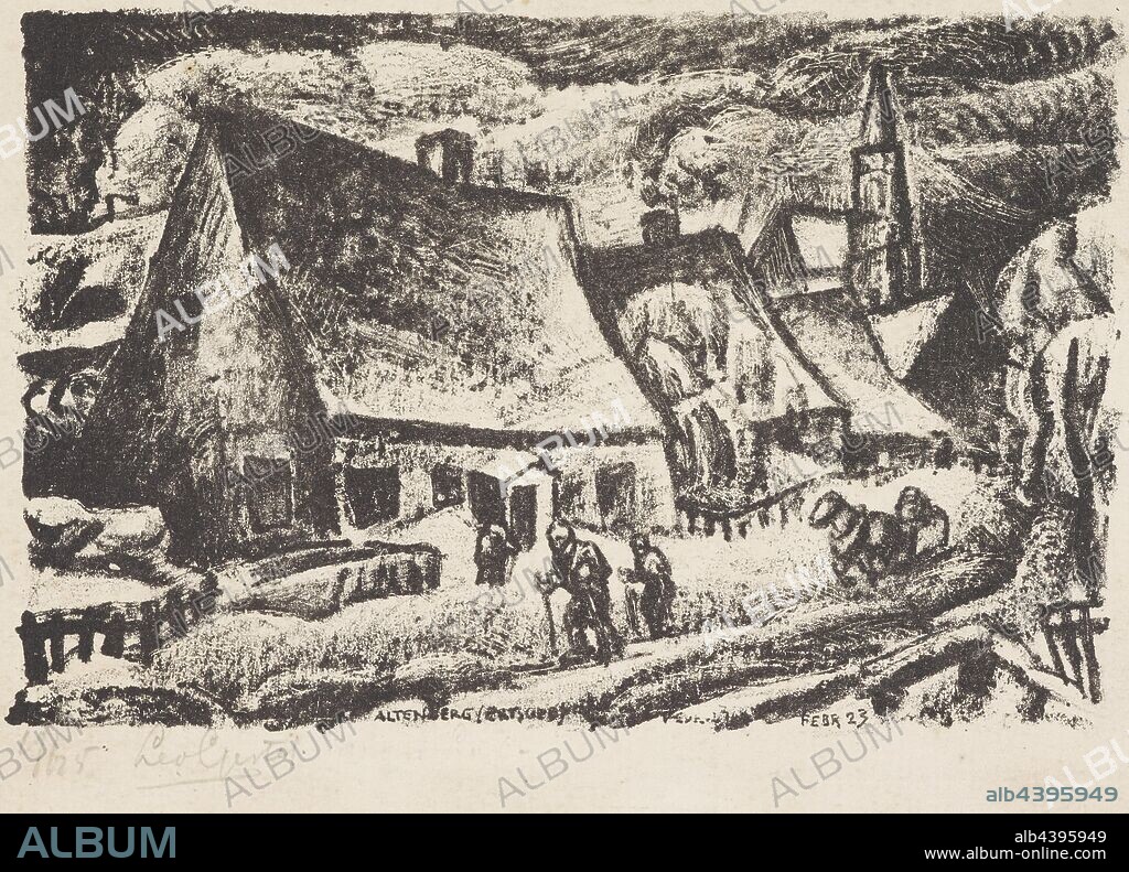 Altenberg (Ertsgebergte), Leo Gestel (Dutch, 1881-1941), 1923, lithograph, 3-1/2 x 5-3/4 in. (image) 6-3/4 x 8-7/8 (sheet), Inscribed and signed in pencil, below image, l.l.: 19/25 Leo Gestel.