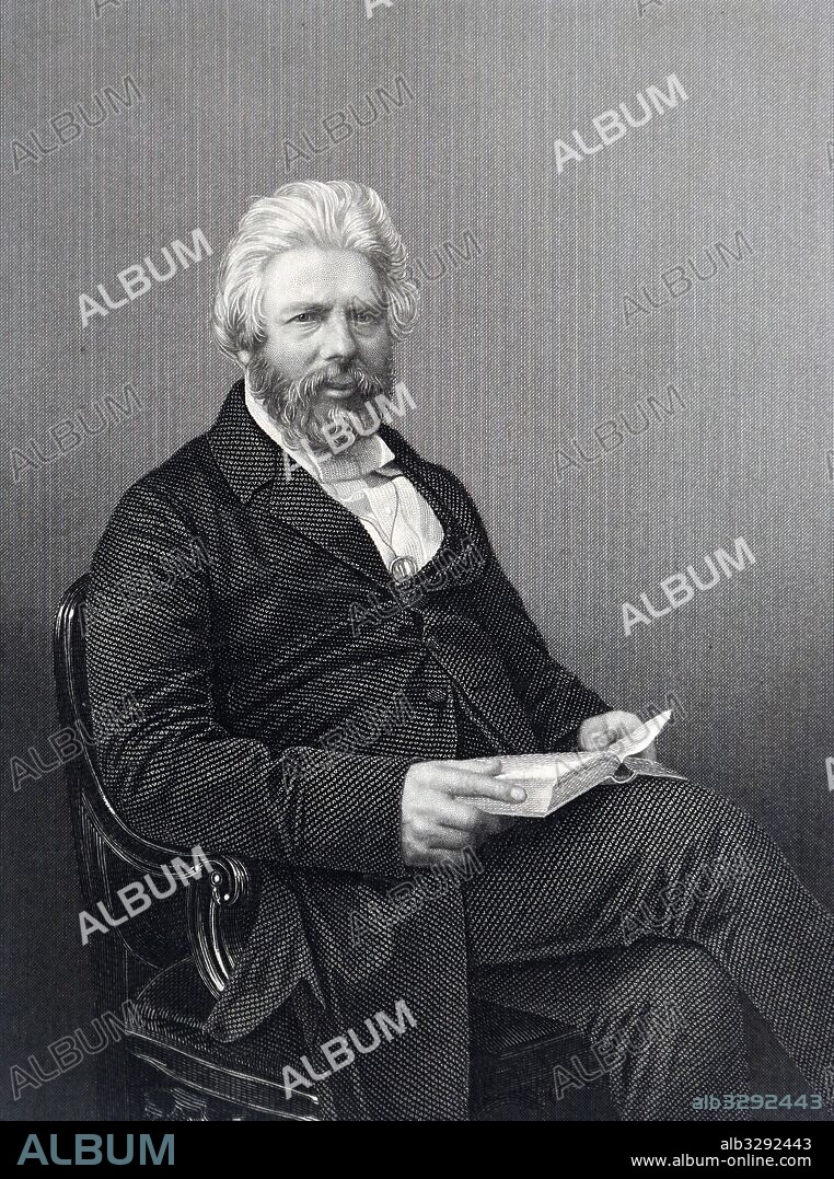 Robert Chambers (1802-71), Scottish publisher and naturalist who espoused Spontaneous generation: Evolution Actualism. Engraving published circa 1861.