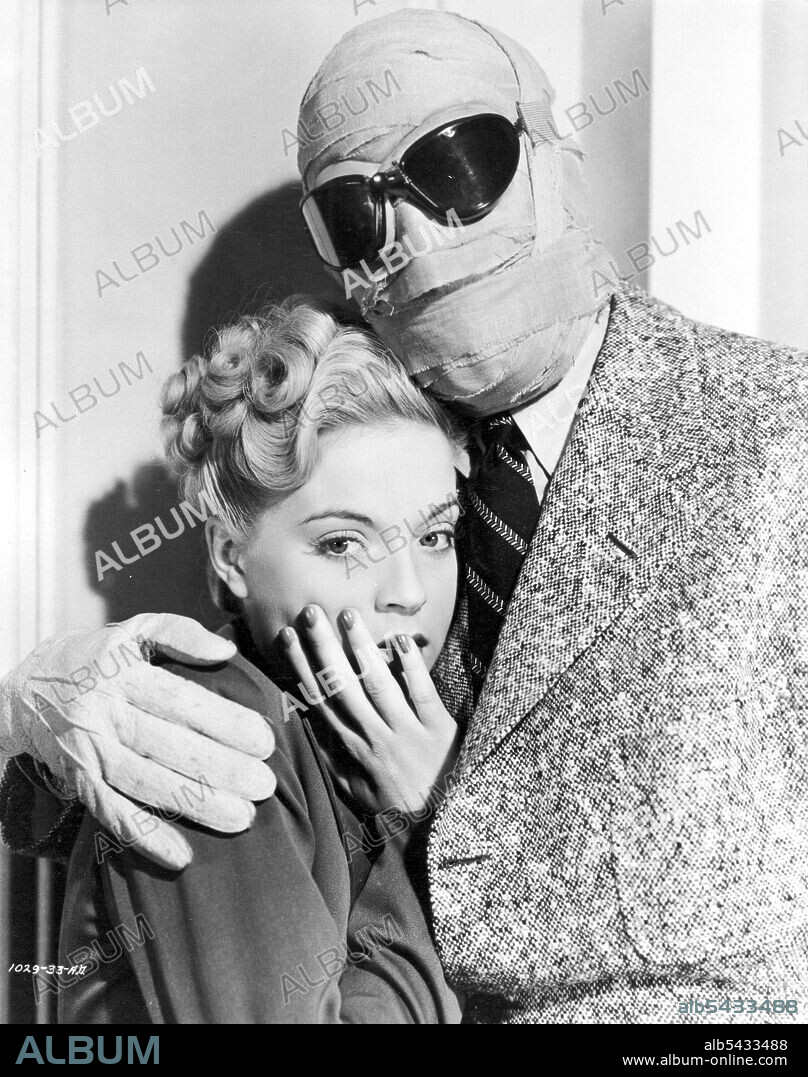 CEDRIC HARDWICKE and NAN GREY in THE INVISIBLE MAN RETURNS, 1940, directed by JOE MAY. Copyright UNIVERSAL PICTURES.