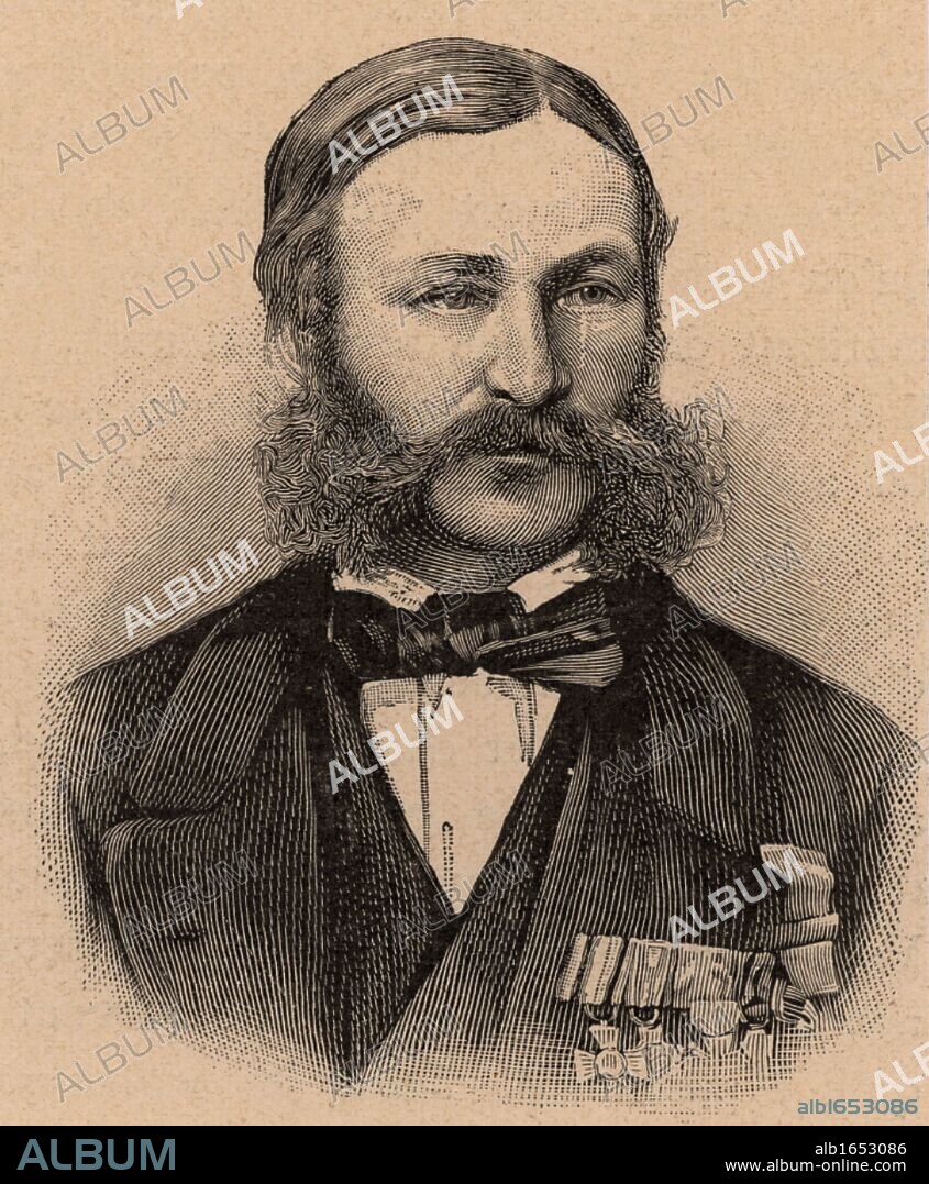 Heinrich Barth (1821-65) German explorer and geographer. Engaged by the British government to accompany James Richardson (d1851) and the German geologist Adolf Overweg (d1852) on an expedition in north and central Africa (1850-1855). Engraving.  (Photo by: Universal History Archive/UIG via Getty Images).