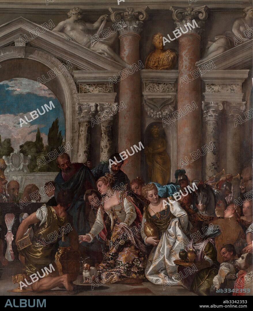 PAOLO VERONESE. The Queen of Sheba Offering Gifts to Solomon (Detail).