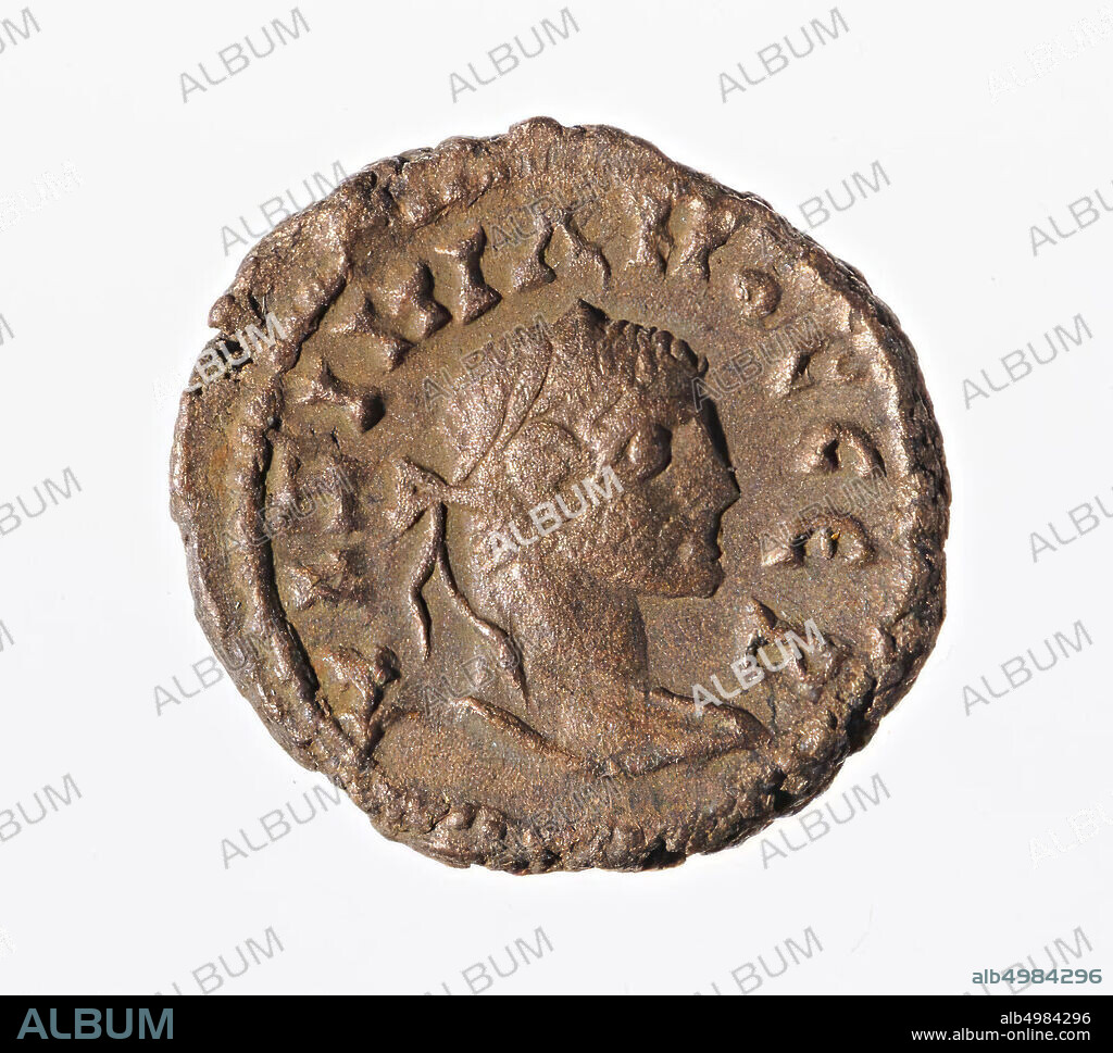 coin, tetradrachm of Maximianus, year 7, Vz: imperial head r., Drapery, MAXIMIANOS SEB, Kz: standing Dikaiosyne l. with scale and cornucopiae, L Z (year 7), coin, tetradrachm, Maximianus, metal, trillion, Diam. 20 mm, wt. 7.33 gr, Greco-Roman Period, Roman imperial times 291-292, Egypt.