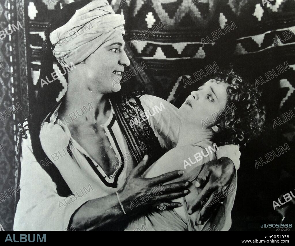The Sheik is a 1921 American silent romantic drama film produced by Famous Players-Lasky, directed by George Melford and starring Rudolph Valentino, Agnes Ayres, and Adolphe Menjou.