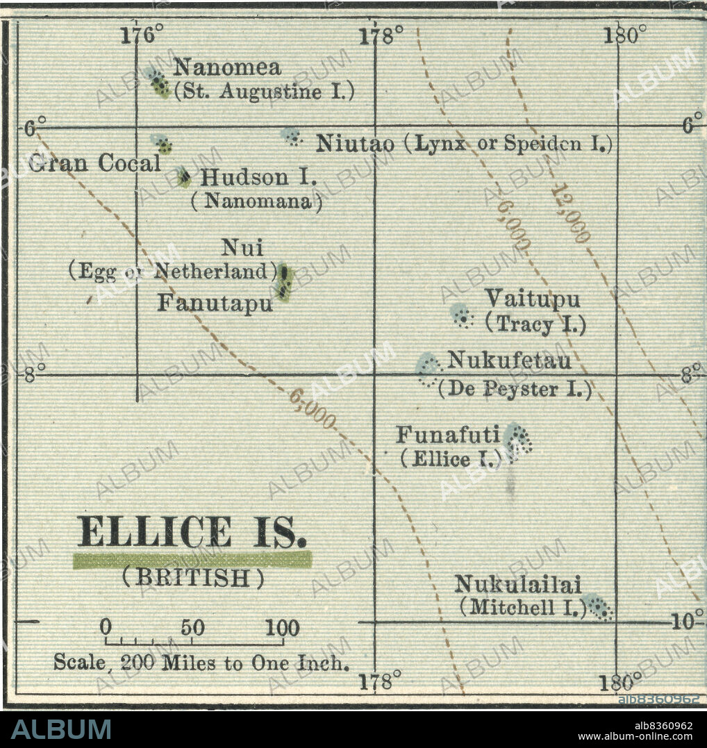 Map of Ellice Islands.