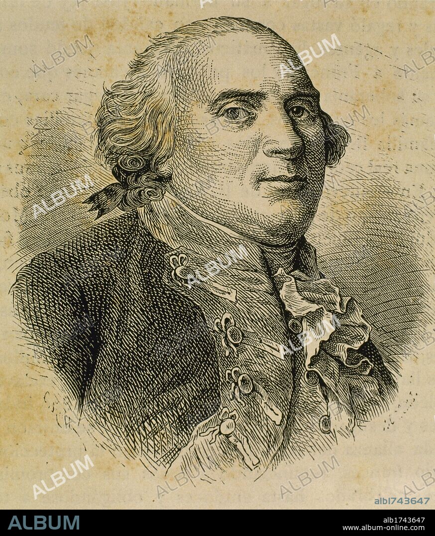 FEDERICO GUILLERMO II (Berlín,1744-Berlín,1797). Rey de Prusia desde 1786. Combatió la Revolución Francesa, pero, vencido en Valmy, cedió a Francia sus posesiones de la orilla izquierda del Rin (Tratado de Basilea). Aprovechó el segundo (1793) y el tercer (1795) reparto de Polonia para anexionarse Danzig y Varsovia. Grabado.