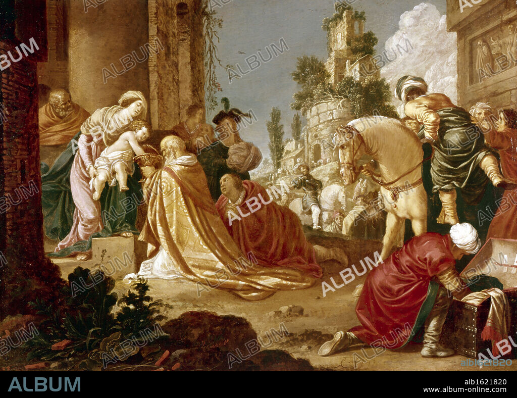 JACOB SYMONSZ. PYNAS. Adoration of the Magi by Jacob Symonsz Pynas, 1590-1648.