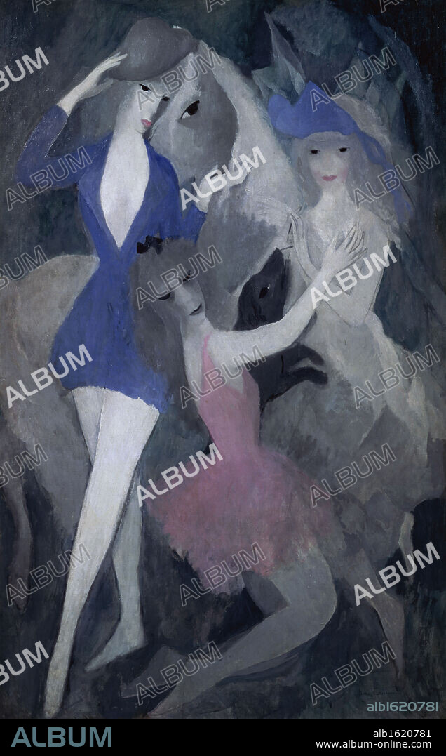 Composition: Danseuses Espagnoles by Marie Laurencin, 1883-1956, France, Paris, French Muse de l'Orangerie.