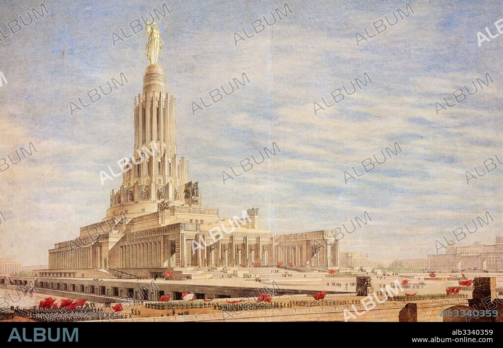 BORIS MIHAILOVICH IOFAN. Project to the architectural contest for the Palace of the Soviets.