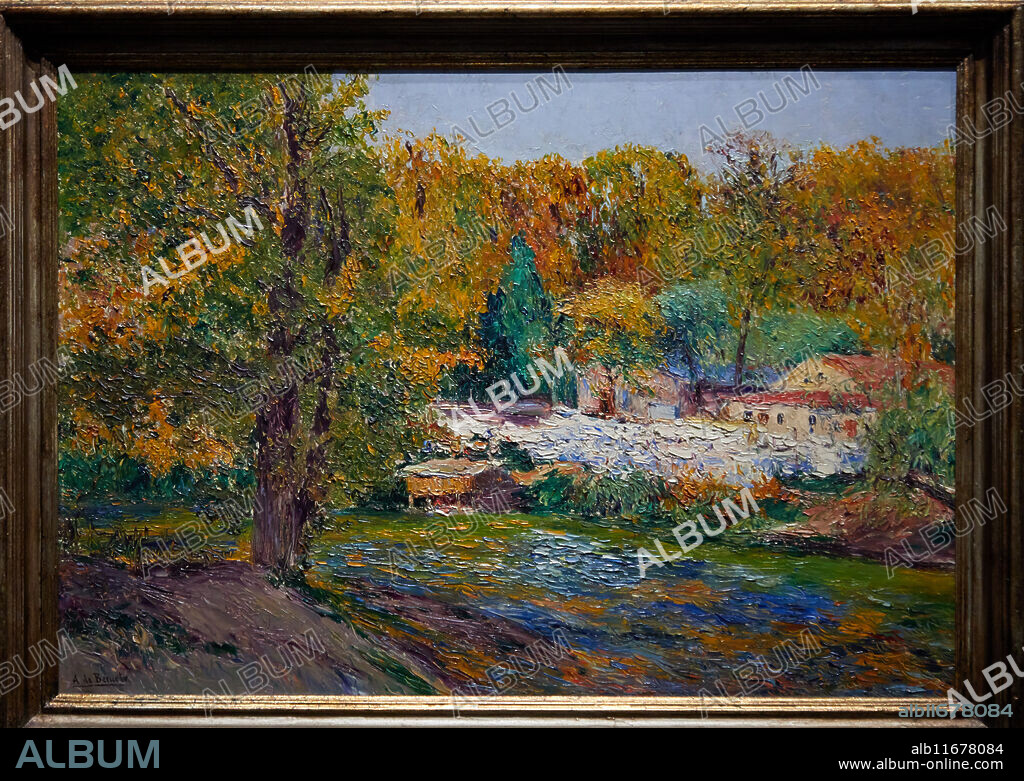 "The Banks of the Manzanares in the Fall", 1910, Aureliano de Beruete, Prado Museum, Madrid, Spain, Europe.