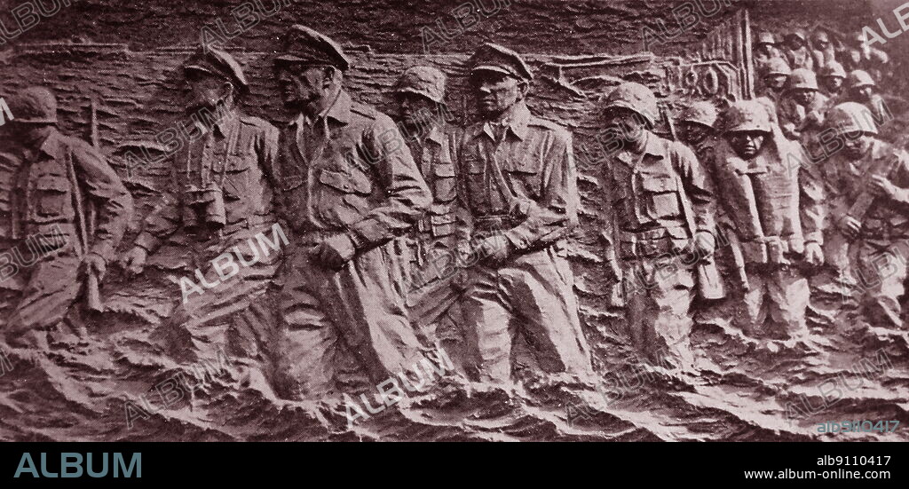 Landing Operation at Incheon (Battle of Incheon), amphibious invasion of the Korean War; resulted in a decisive victory and strategic reversal in favour of the United Nations Command. The UN and ROK forces were commanded by General Douglas MacArthur of the United States Army. The battle was followed by a rapid collapse of the KPA; within a month of the Incheon landing, the Americans had taken 135,000 KPA troops prisoners. The park that welcomed the statue was named The Park of Liberty which made the General McArthur a symbol of liberty. This statue was the first statue of a foreigner from the Korean War (1957). The sculptor was Kim Kyeong-Seung (1915-1992).