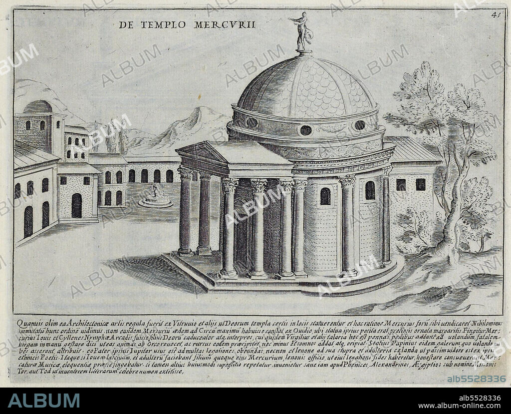 Tempio di Mercurio era un tempio dell'antica Roma, dedicato a Mercurio sulle pendici settentrionali del colle Aventino, historisches Rom, Italien, Splendore Dell' Antica Roma: The Splendors of Rome, Circa 1625 .