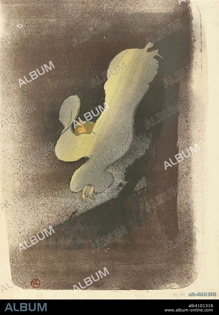 HENRI DE TOULOUSE-LAUTREC. Miss Loie Fuller. Dimensions: 38 cm x 27.8 cm, 36.6 cm x 26.3 cm.