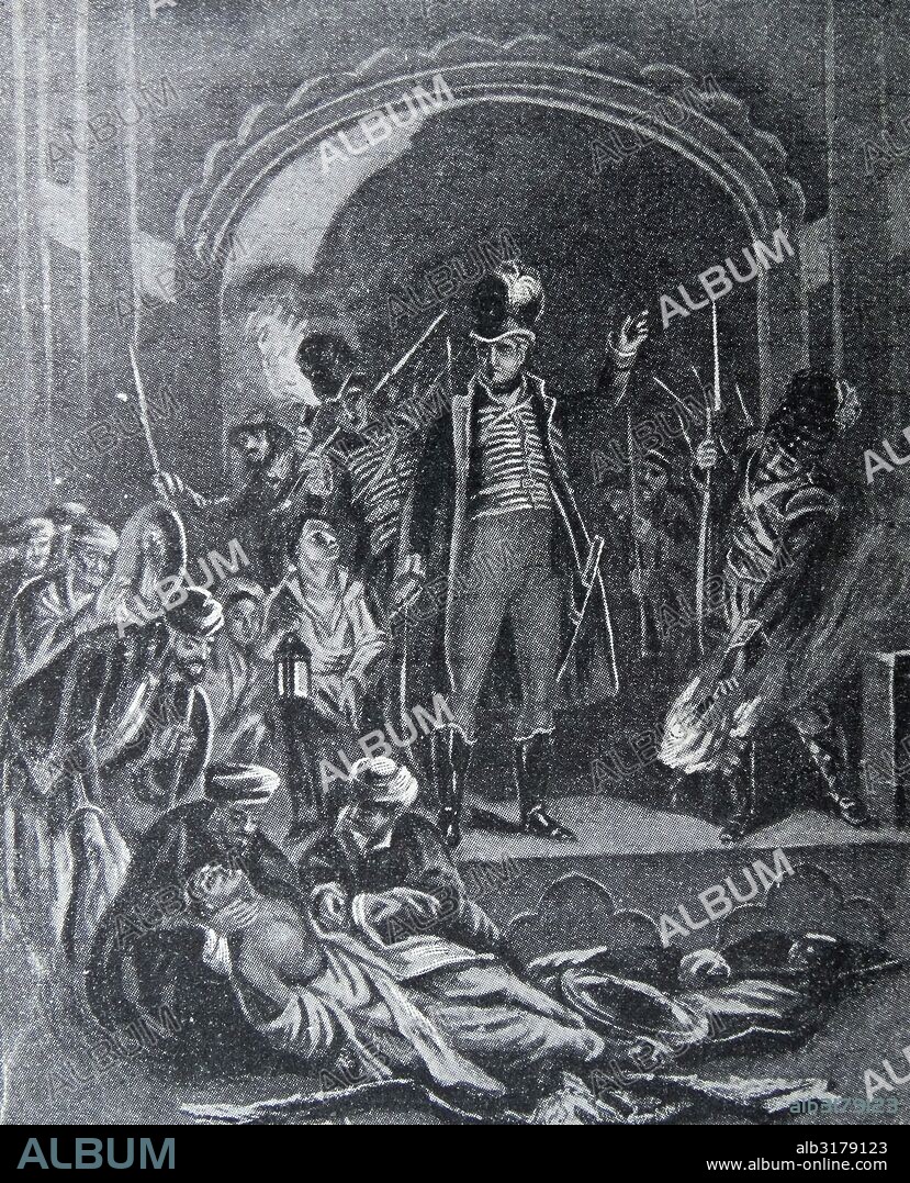 Painting depicting Sir David Baird, 1st Baronet discovering the body of Tipu Sultan.
