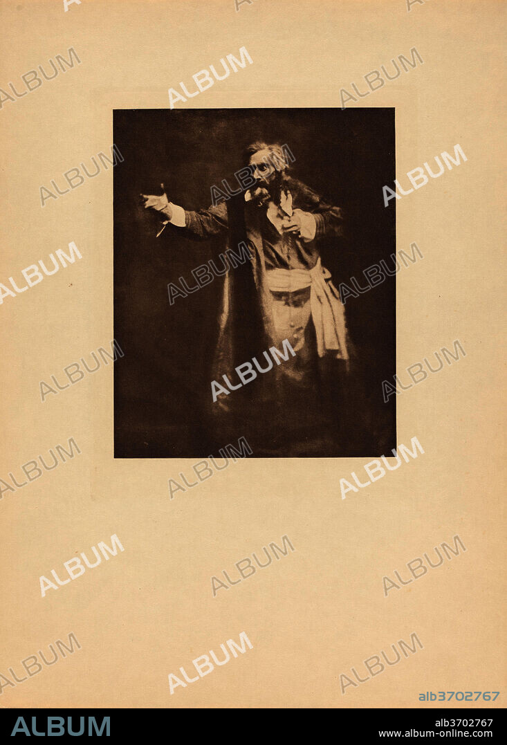 JOSEPH T. KEILEY. Shylock--A Sketch. Dated: 1901. Dimensions: image: 17.9 x 14.5 cm (7 1/16 x 5 11/16 in.)  sheet: 36.7 x 26.4 cm (14 7/16 x 10 3/8 in.). Medium: photogravure in sepia printed on thick beige paper.