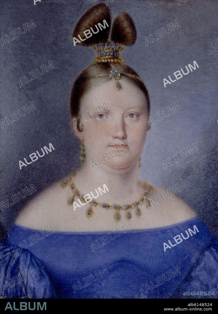LUIS DE LA CRUZ Y RÍOS. LA INFANTA LUISA CARLOTA DE BORBON - SIGLO XIX.