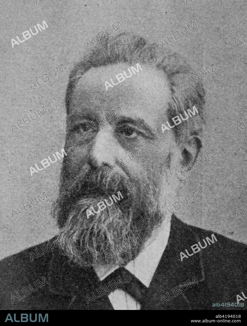 Wilhelm Lexis, 1837-1914, full name Wilhelm Hector Richard Albrecht Lexis, was a German statistician, economist, and social scientist., reproduction photo from the year 1895, digital improved.