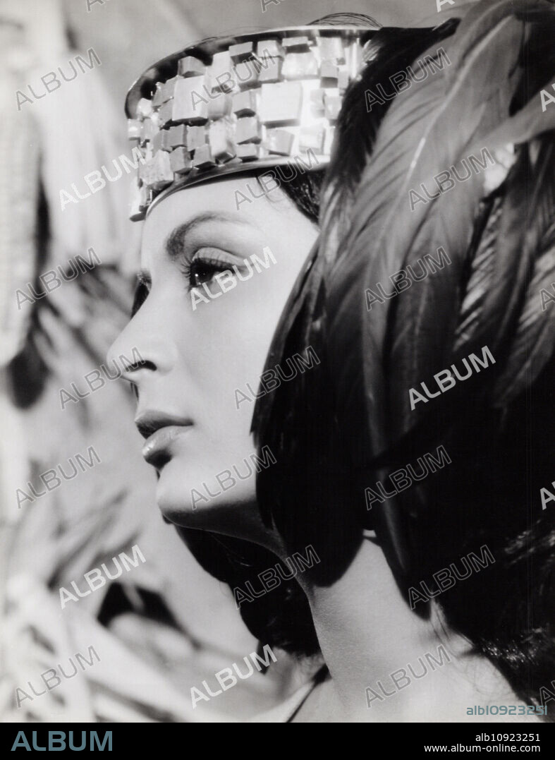 Spanish flamenco dancer and actress Teresa Lorca in the movie "Die Pyramide des Sonnengottes", Germany 1965.