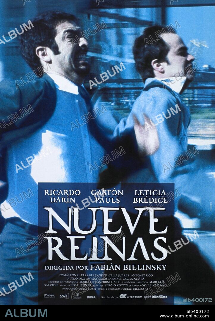 Poster of NINE QUEENS, 2000 (NUEVE REINAS), directed by FABIÁN BIELINSKY. Copyright NAYA FILMS/PATAGONIK FILM GROUP/INDUSTRIAS AUDIOVISUALES ARG.